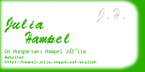 julia hampel business card